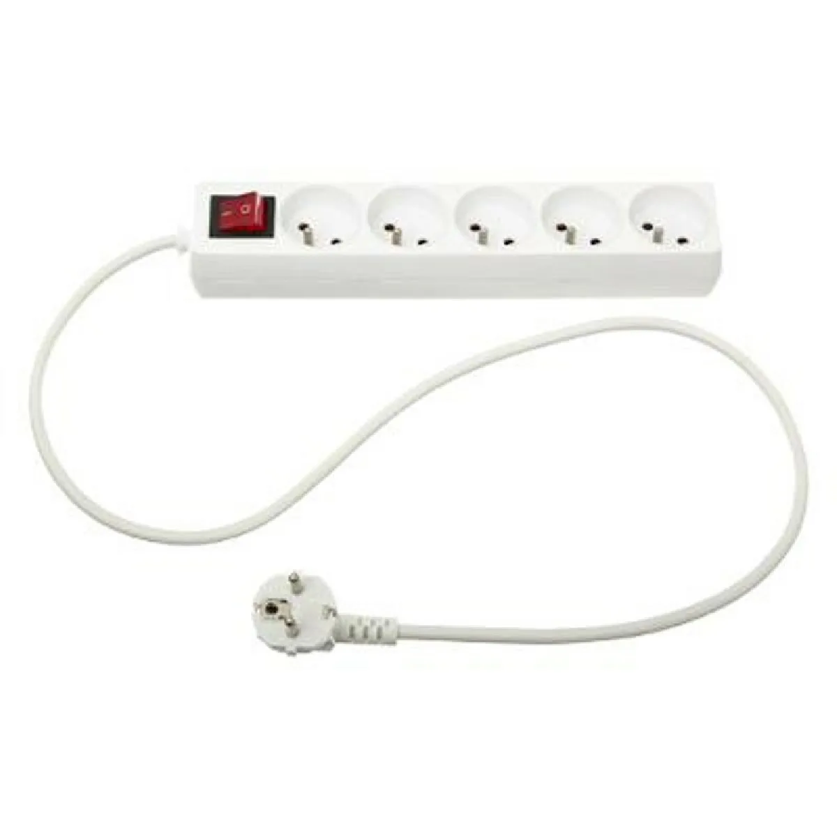 Five Simply Smart Blanc Bloc Multiprise "5 Prises" 28Cm - Image 3