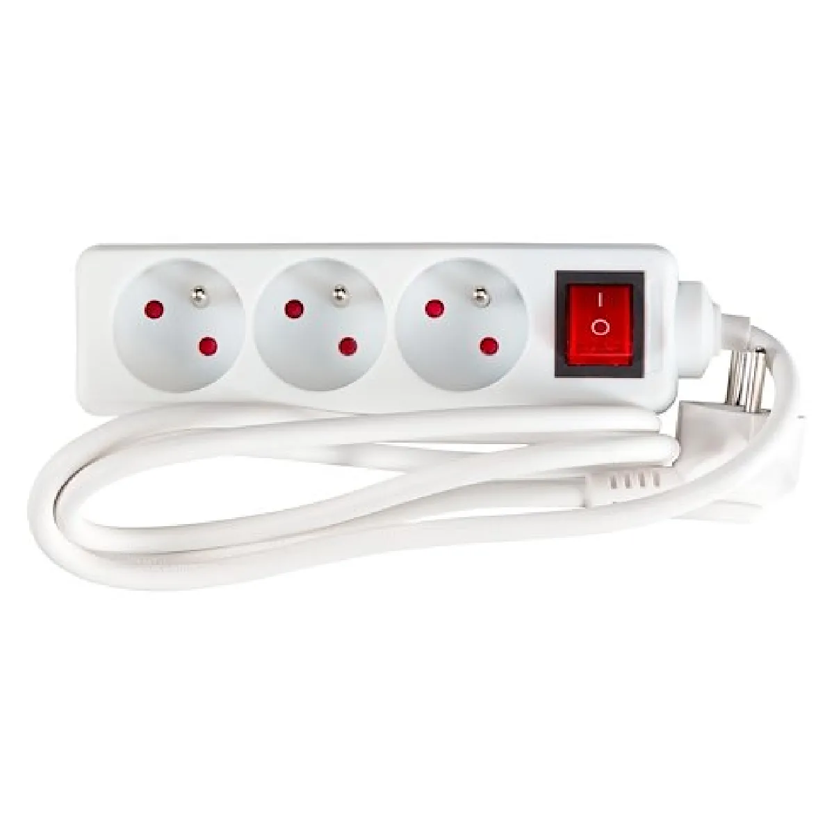 Chacon Blanc - Bloc Multiprise 3X16a + Interrupteur - 1,5 M - Image 4