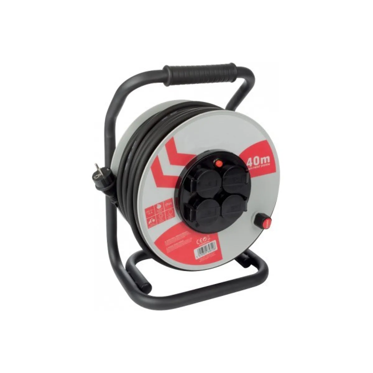 Perel Enrouleur De Câble Pro 40 M