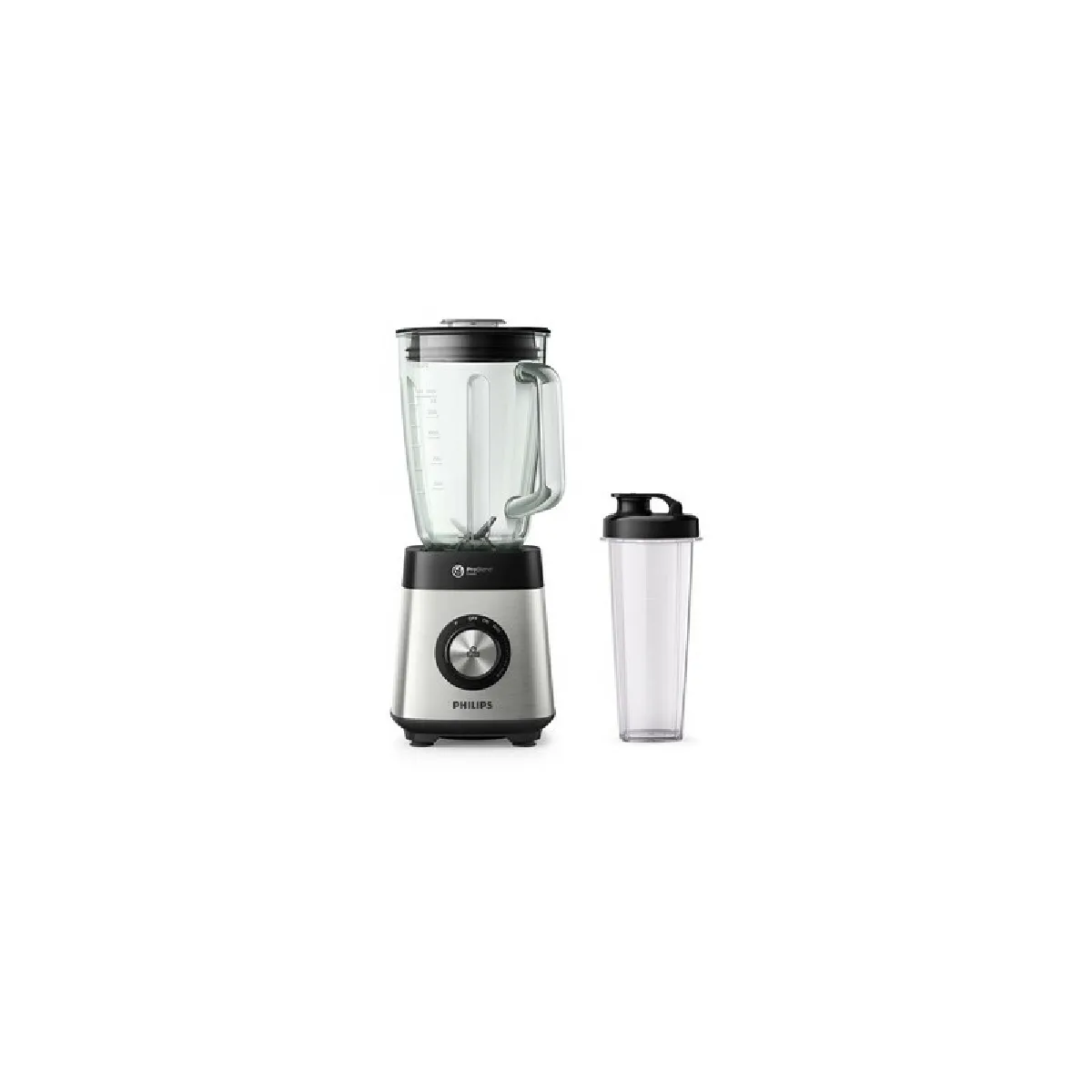 Philips 5000 Series HR3573 - Bol mixeur blender - 2 litres - 1 kWatt - métallique - vue 2