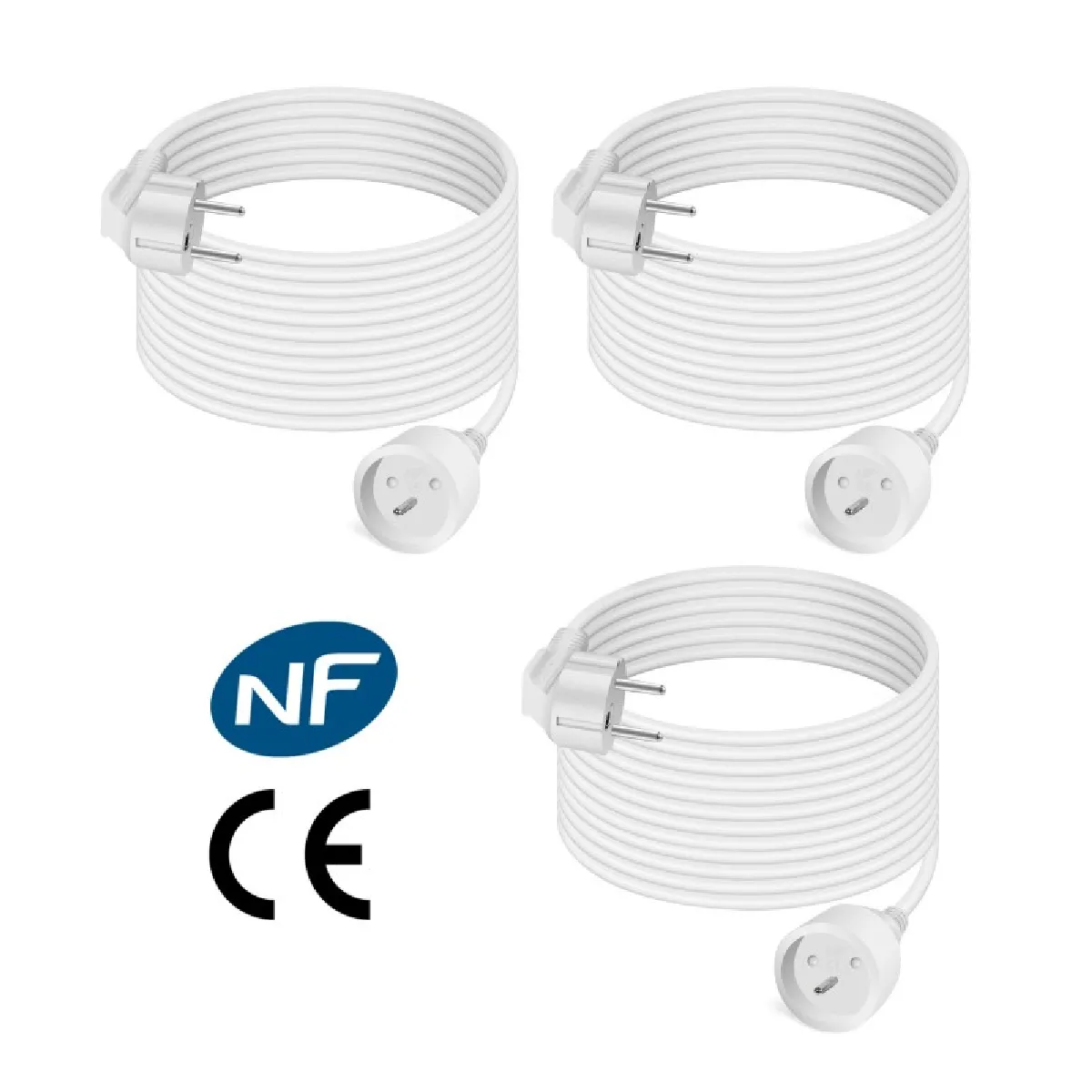 Pullman FBY01 Lot de 3 rallonges - Blanc