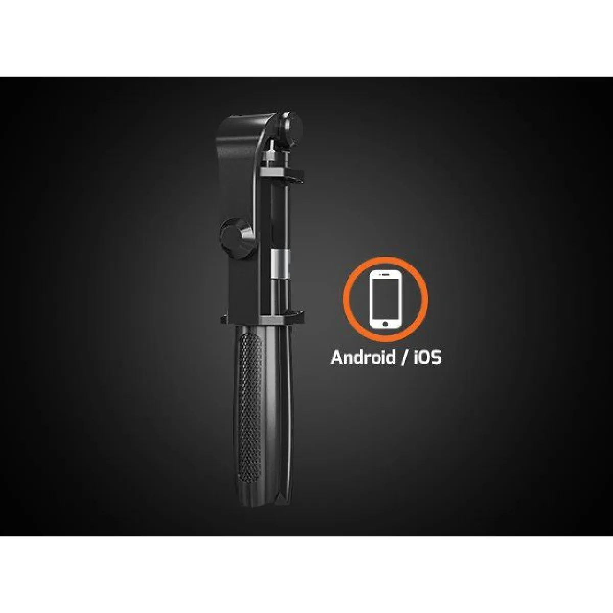 Natec Noir Selfie Stick Trépied