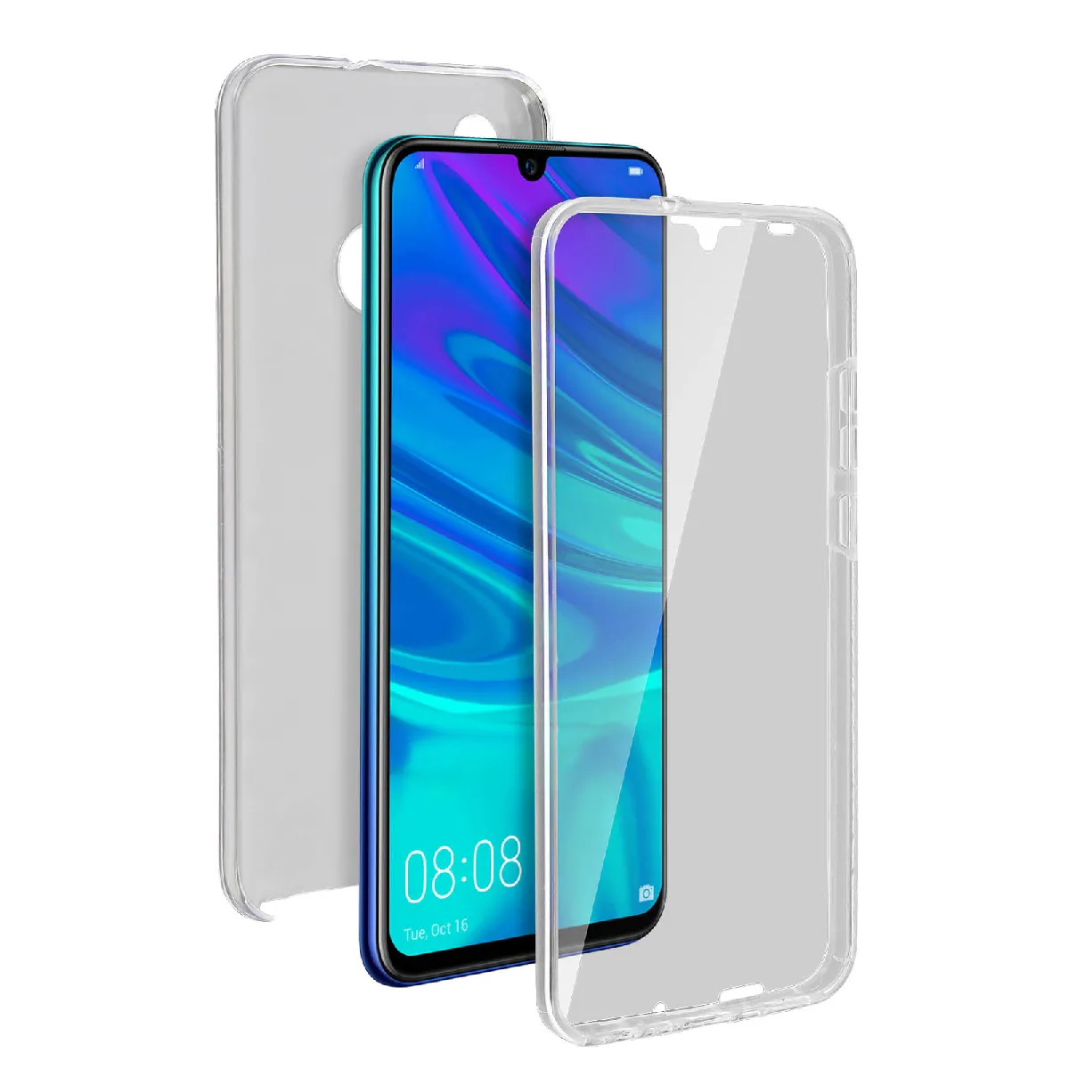 Avizar Coque Huawei P Smart 2019/Honor 10 Lite Protection Bi-Matière Transparent