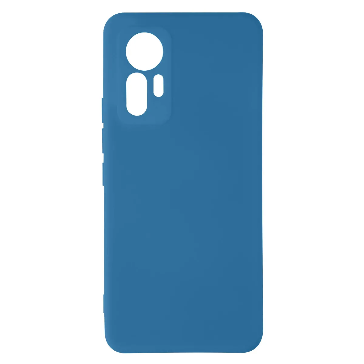 Avizar Bleu Coque Pour Xiaomi 12 Lite Silicone Semi-Rigide Soft-Touch Fine