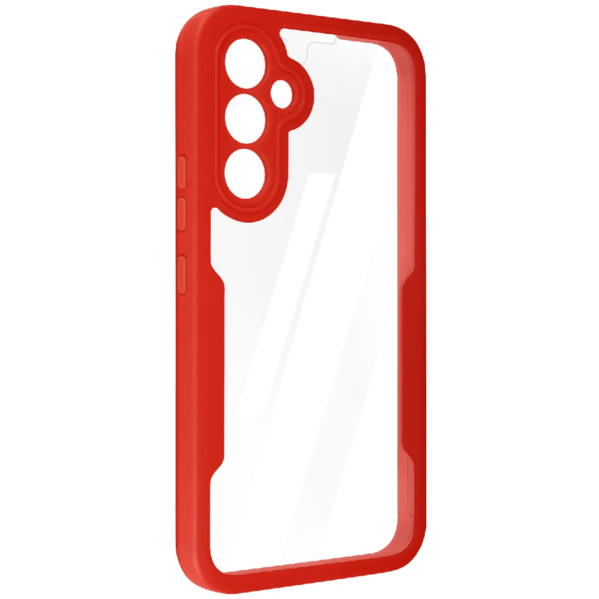 Avizar Rouge Coque 360 Pour Samsung Galaxy A34 5G Dos Rigide Protection Écran Souple