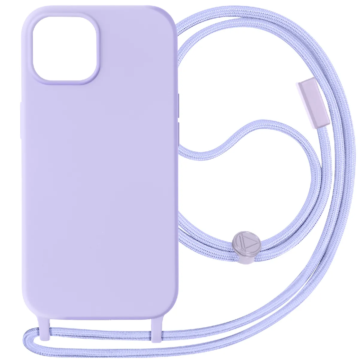 Avizar Violet Coque Cordon Pour Iphone 15 Plus Lanière Tour Du Cou 80Cm Série Corda