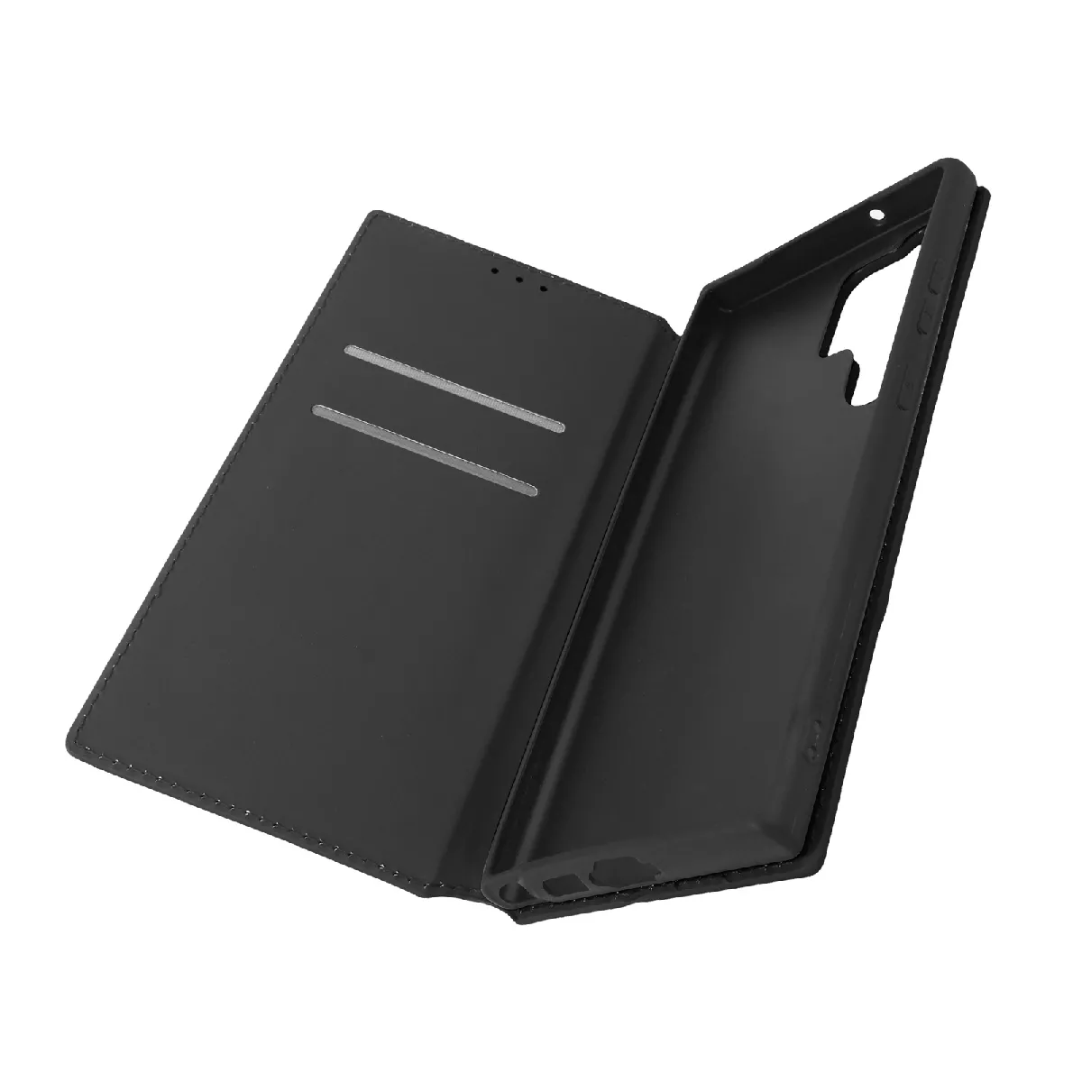 Avizar Noir Housse Pour Samsung Galaxy S23 Ultra Clapet Porte-Carte Support Vidéo