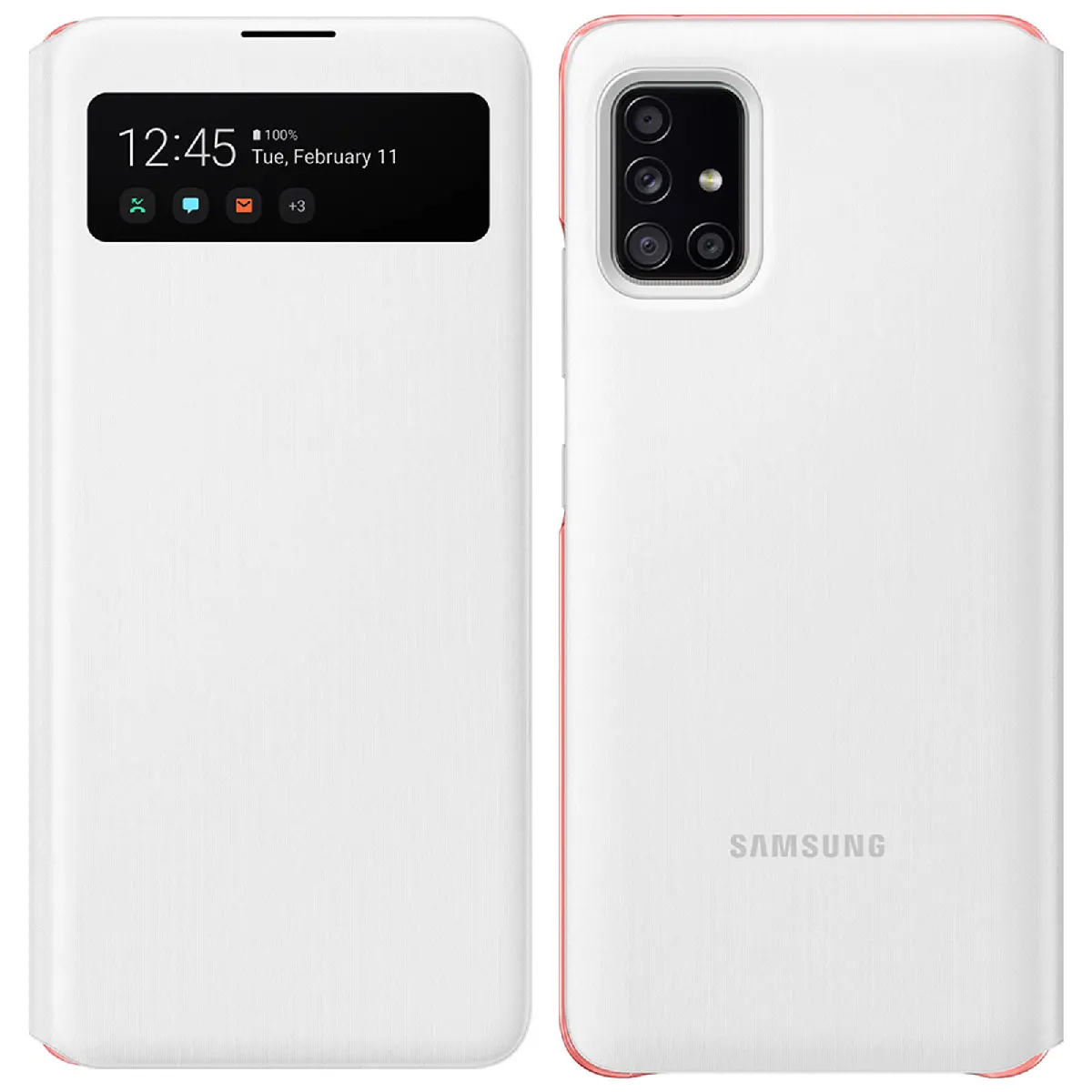 Samsung Étui Galaxy A51 5G - S-View Blanc