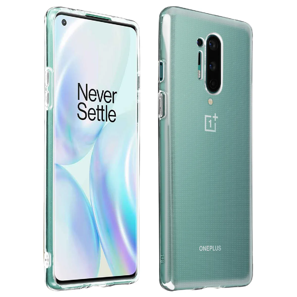 Avizar Coque Oneplus 8 Pro Protection Flexible Ultra-Fine Et Légère Transparent