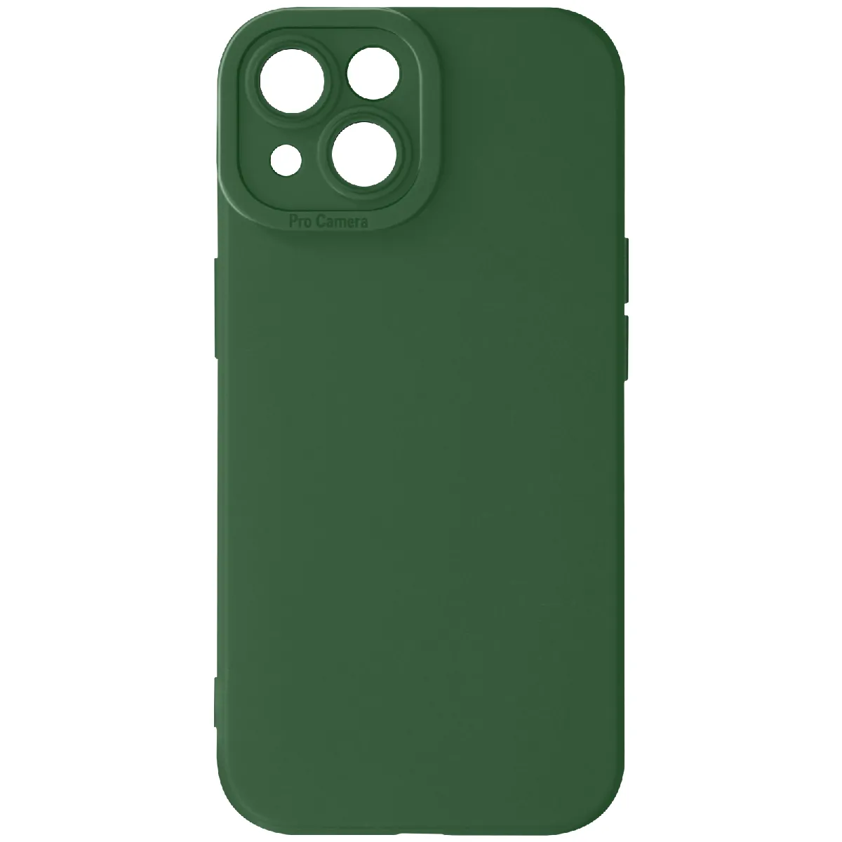 Avizar Vert Coque Pour Iphone 13 Silicone Mat Protection Caméra