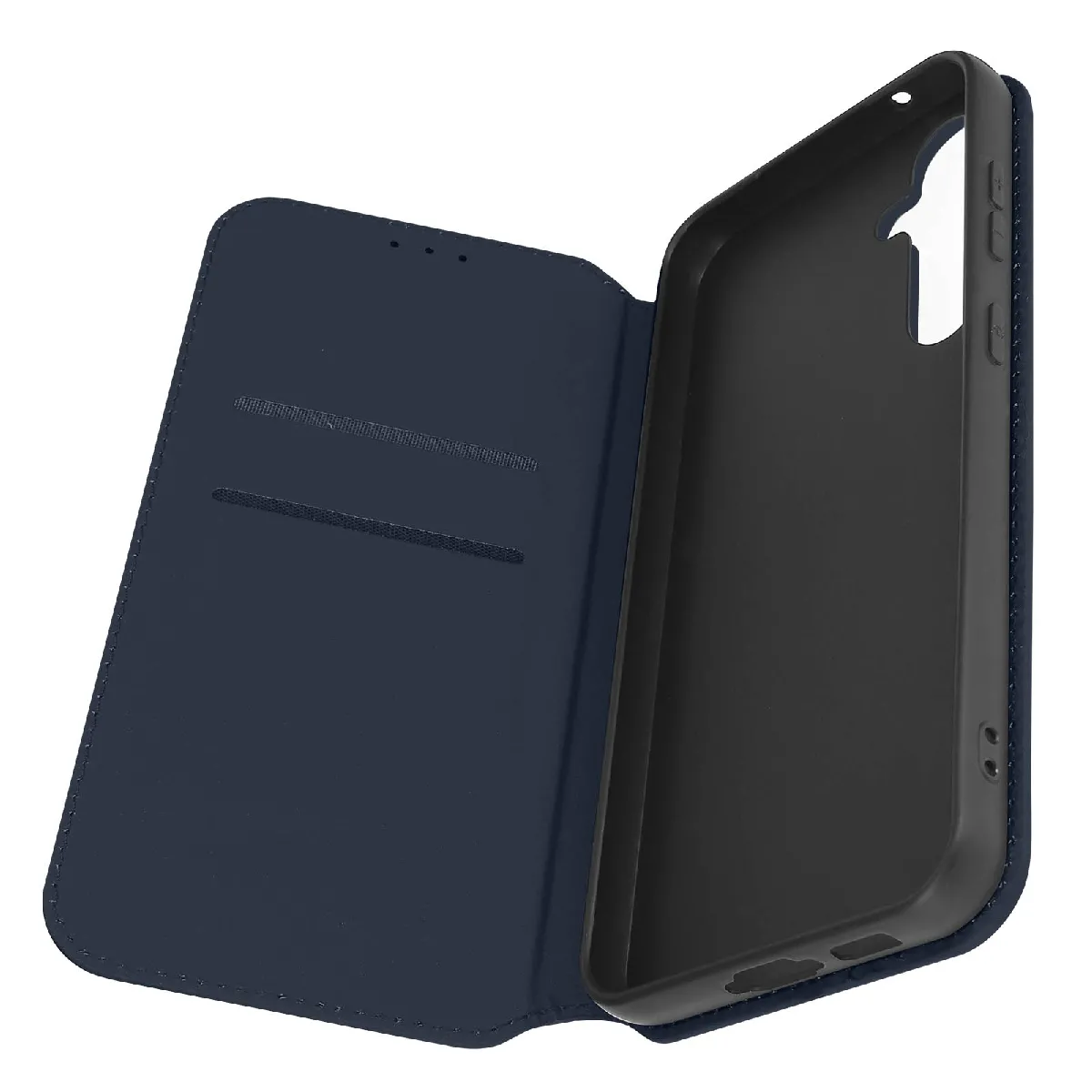 Avizar Bleu Étui Pour Samsung Galaxy S23 Fe Porte-Carte Support Vidéo Clapet Magnétique Nuit