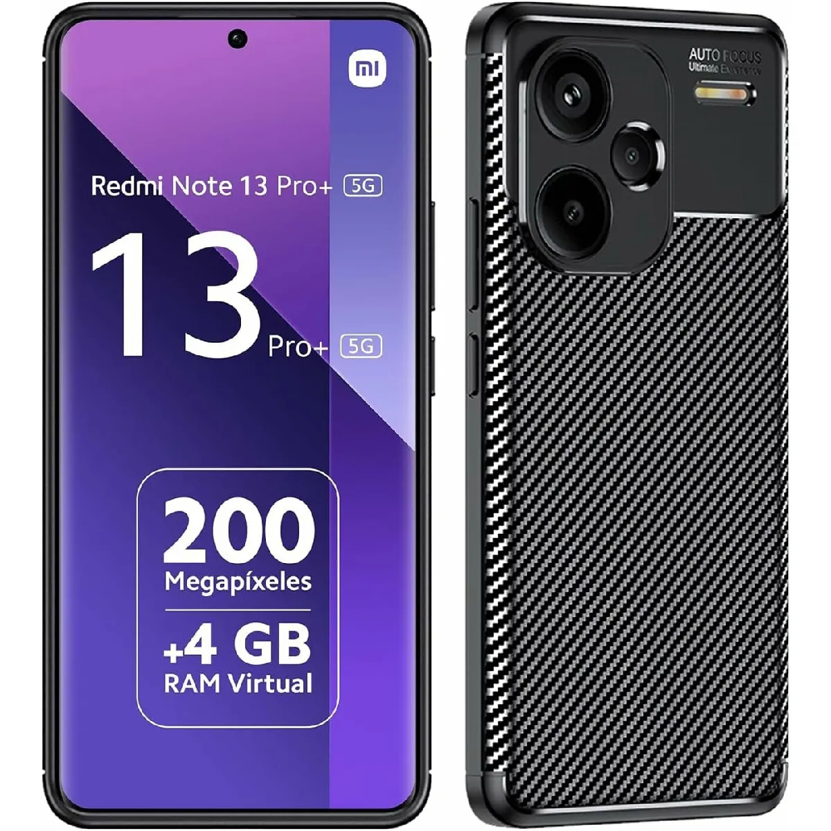 XEPTIO - Coque de protection pour Xiaomi Redmi Note 13 Pro 5G - Antichoc - Noire - Image 3