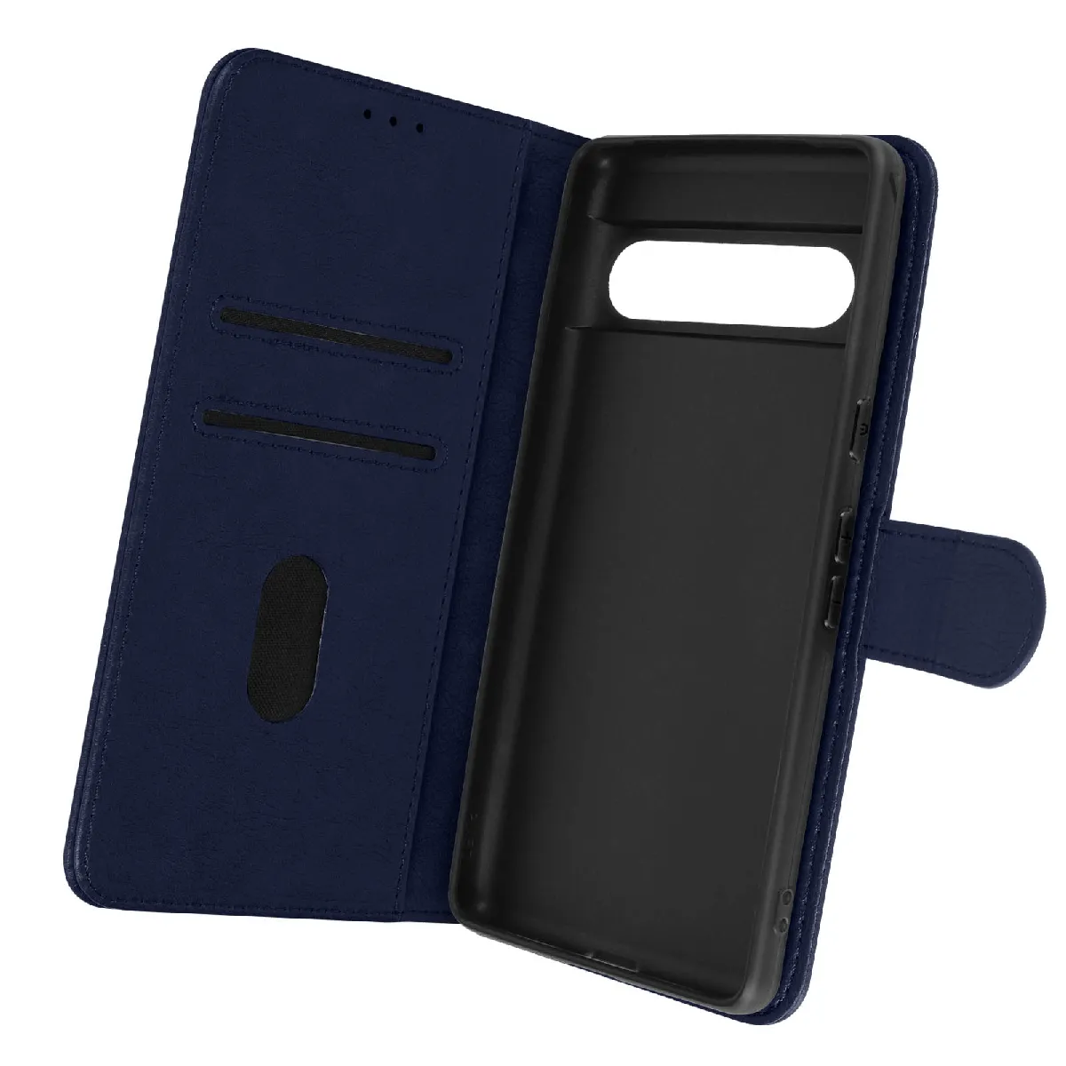 Avizar Bleu Housse Pour Google Pixel 7 Pro Clapet Portefeuille Support Vidéo Nuit