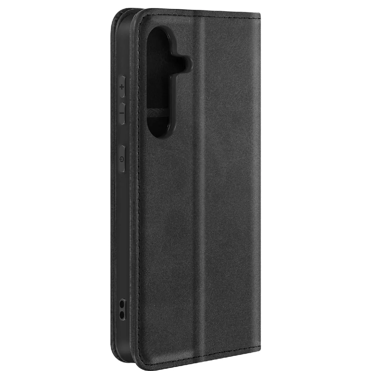 Avizar Noir Étui Pour Samsung S24 Et S25 Portefeuille Fonction Support