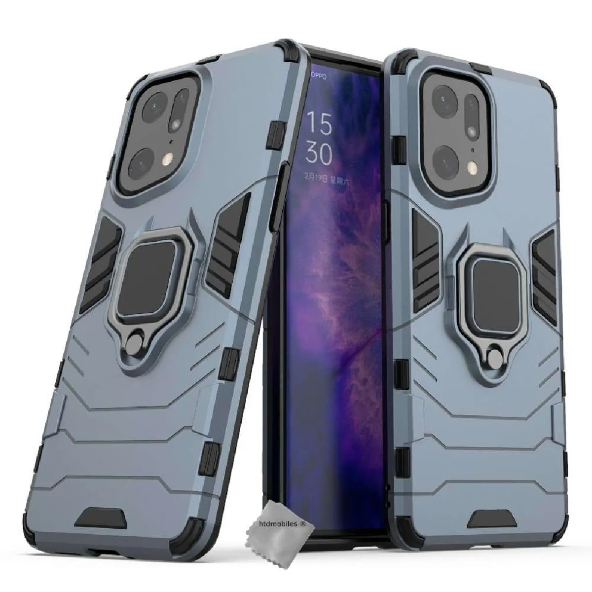 Htdmobiles Bleu Coque Rigide Oppo Find X5 Pro 5G