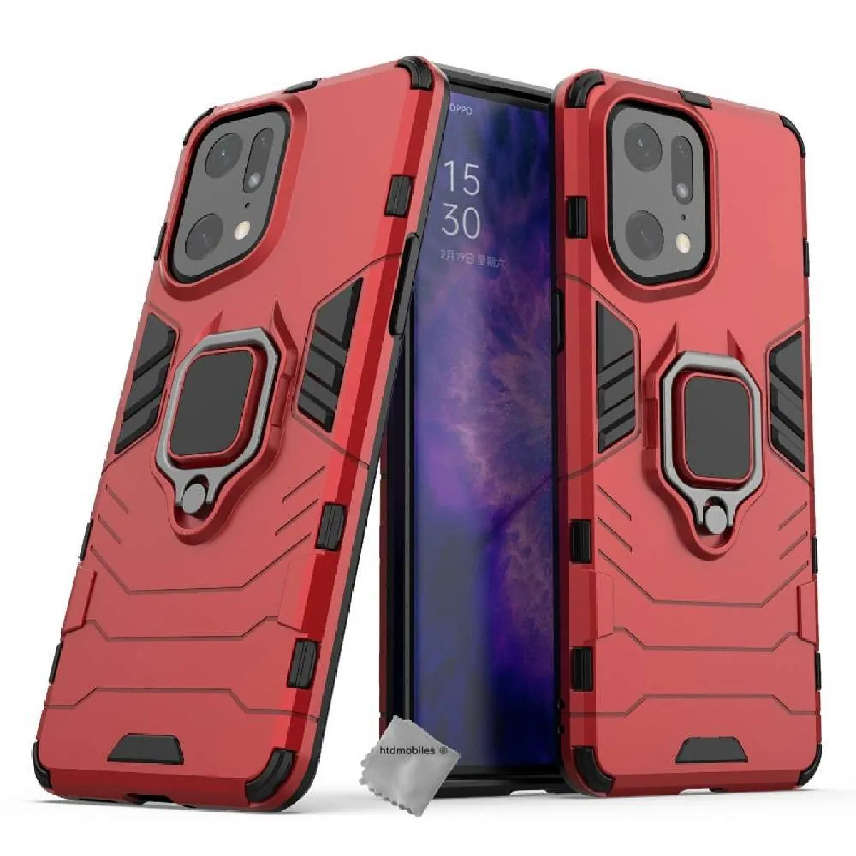 Htdmobiles Rouge Coque Oppo Find X5 Pro 5G
