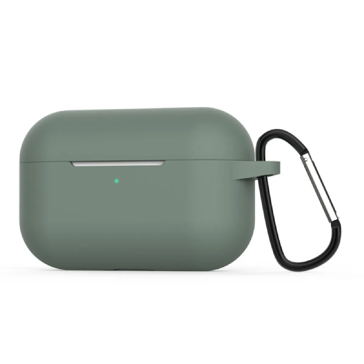 Générique Vert Coque Silicone Airpods Pro/3 - Foncé