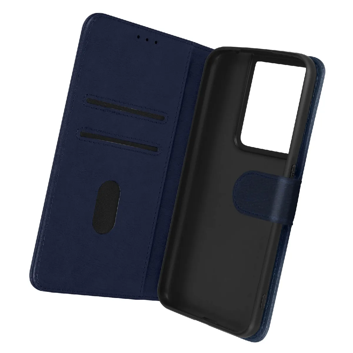 Avizar Bleu Housse Pour Oppo Reno 8 Pro 5G Clapet Portefeuille Fonction Support Vidéo Nuit