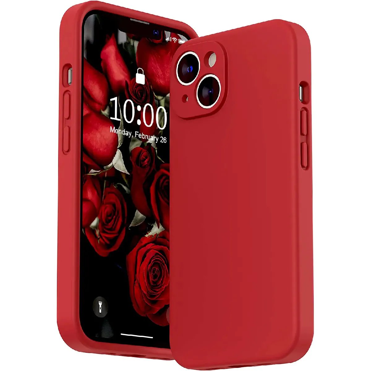 Little Boutik Rouge Coque En Silicone Pour Apple Iphone 14