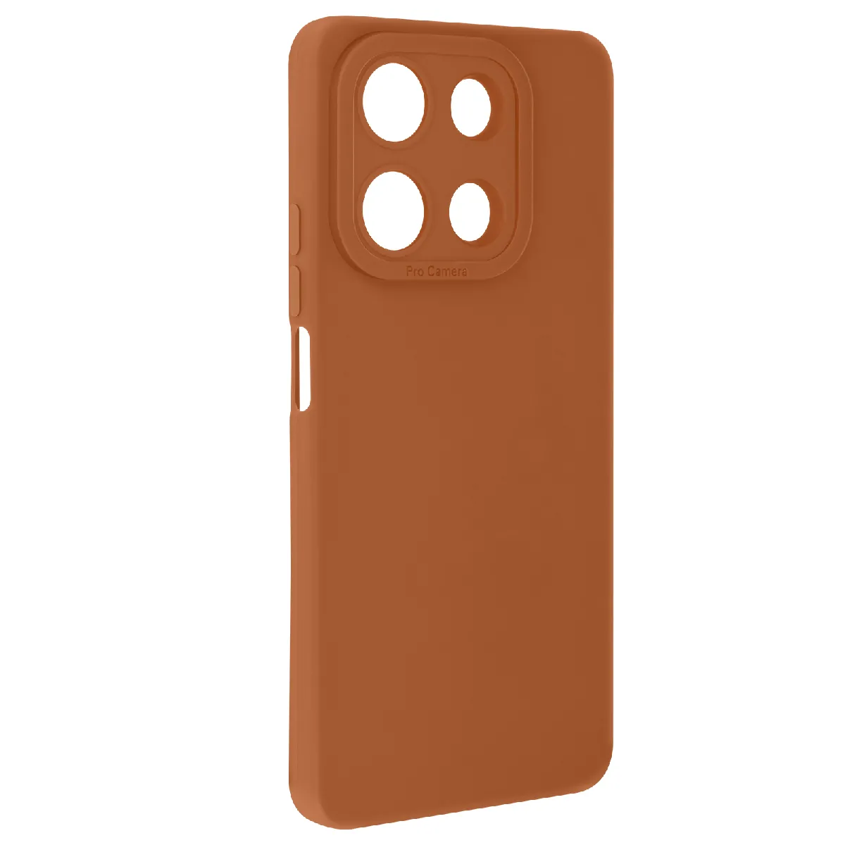 Avizar Marron Coque Pour Redmi 13 5G En Silicone Souple Avec Renfort Bloc Caméra