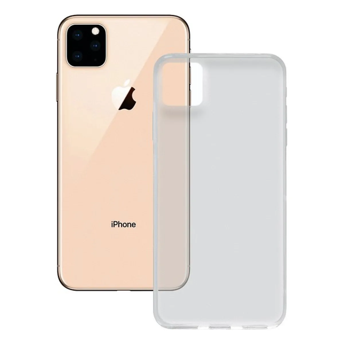 UKNOW Coque TPU flexible transparente en soie Contact pour iPhone 11 Pro Max