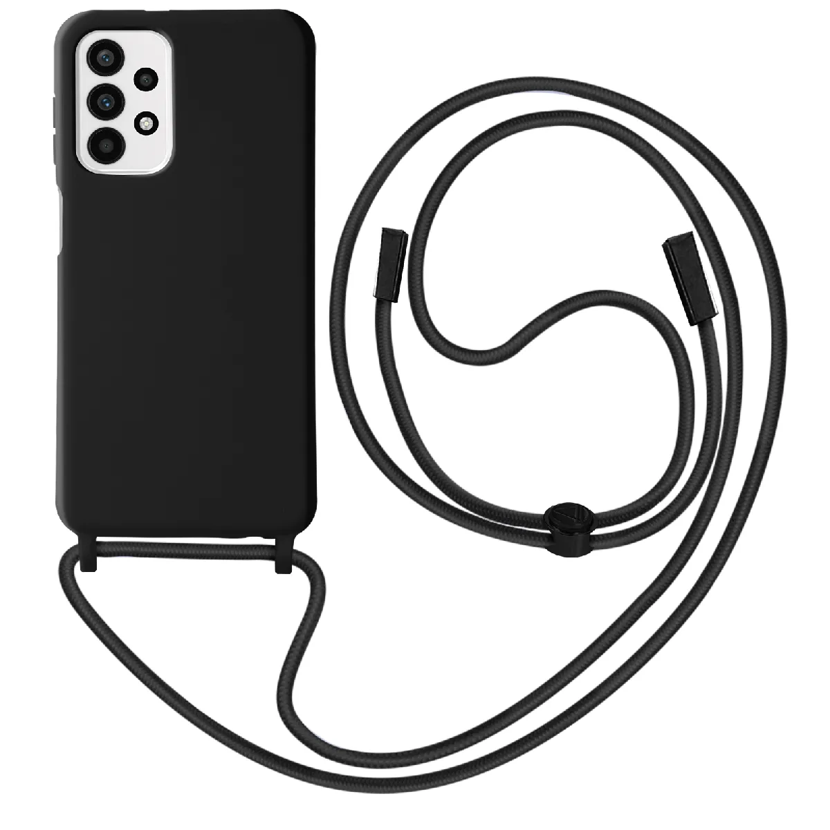 Avizar Noir Coque Cordon Galaxy A23 5G