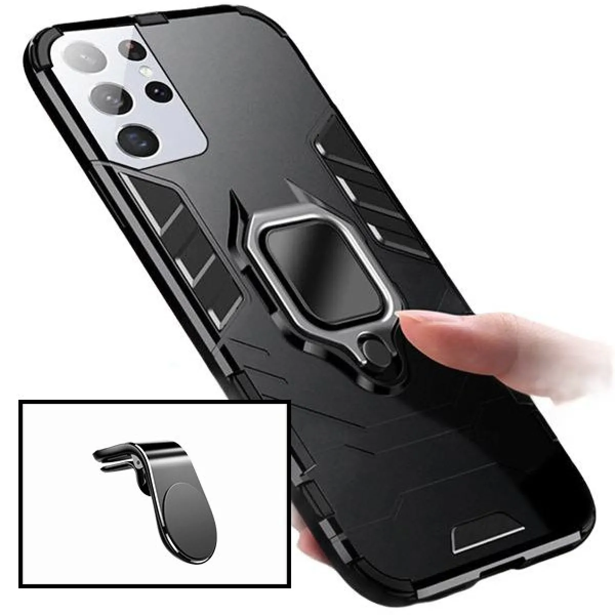 PHONECARE  Samsung Galaxy S21 Ultra - Kit Coque Defender 3x1