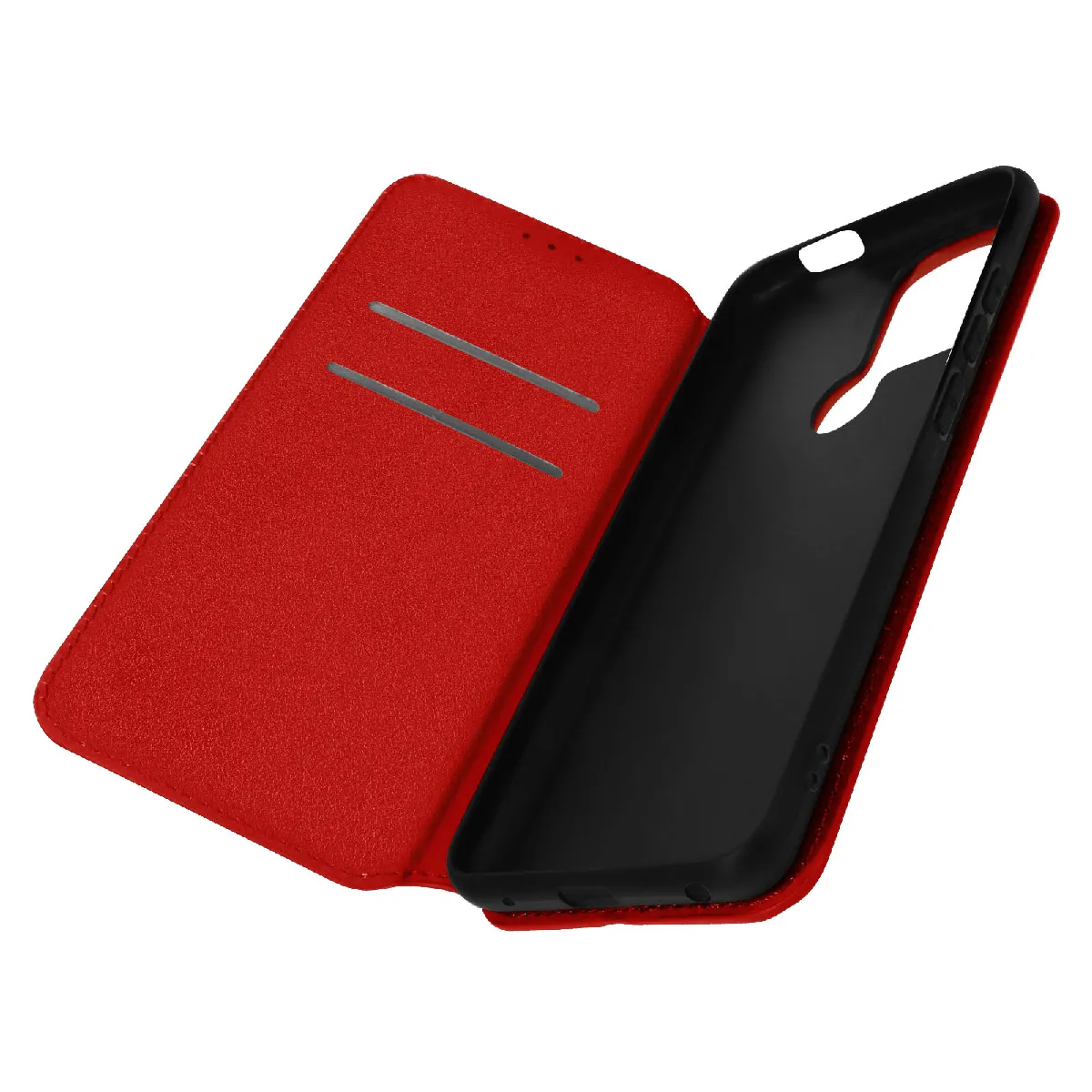 Avizar Rouge Housse Pour Xiaomi Redmi A1 Et A2 Clapet Portefeuille Support Vidéo