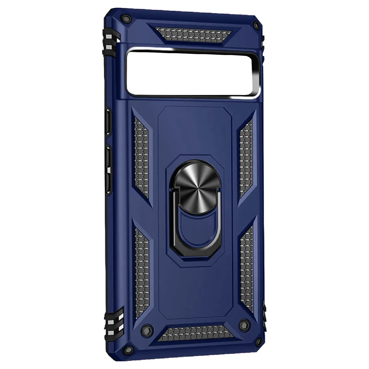 Avizar Bleu Coque Pour Google Pixel 7A Antichoc Hybride Bague Support Magnétique