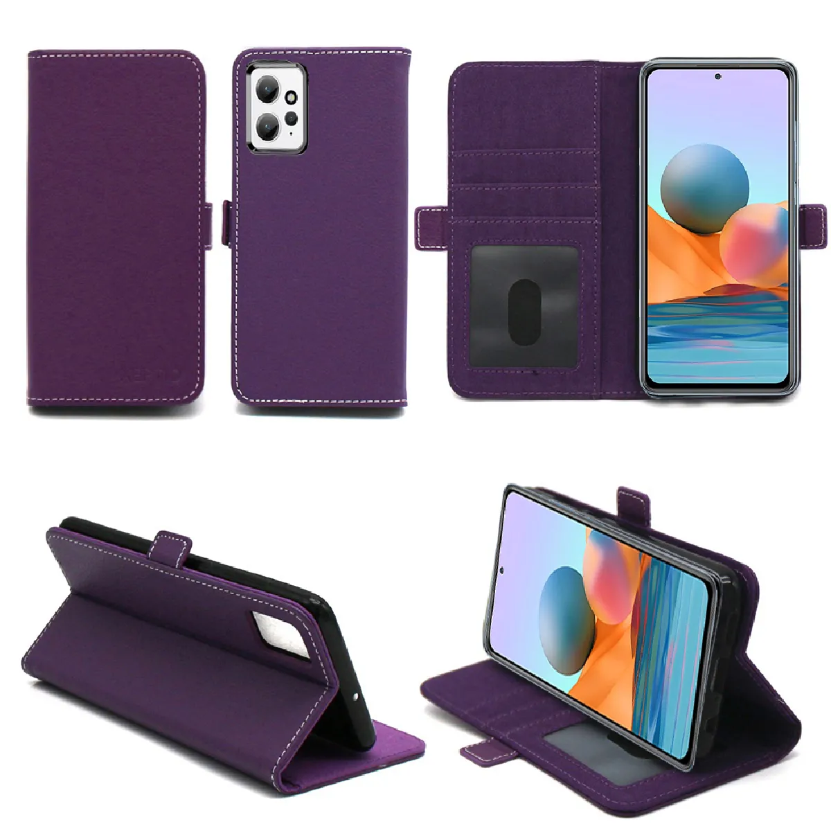 Xeptio Violet Housse Portefeuille Xiaomi Redmi Note 12 4G