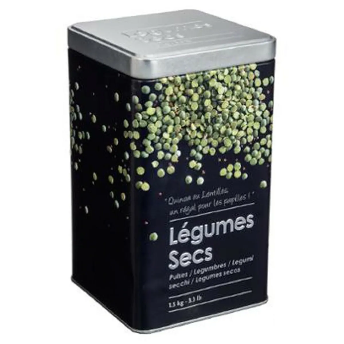 Paris Prix Noir Five Simply Smart - Boîte À Légumes Secs "Relief Ii" 18Cm - Image 2