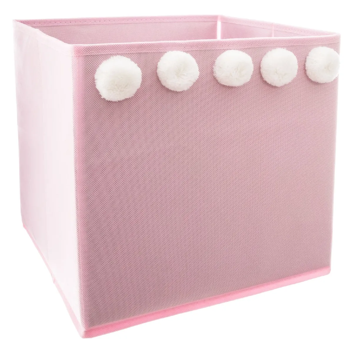 Atmosphera Rose - Bac De Rangement À Pompons - Image 3