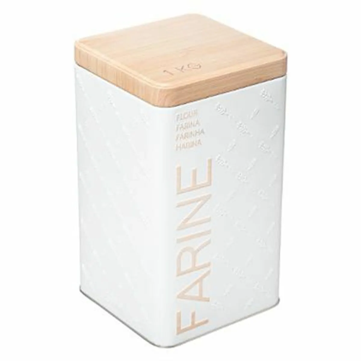 Non Communiqué Blanc Five Simply Smart - Boîte À Farine "Scandi" 18Cm - Image 3