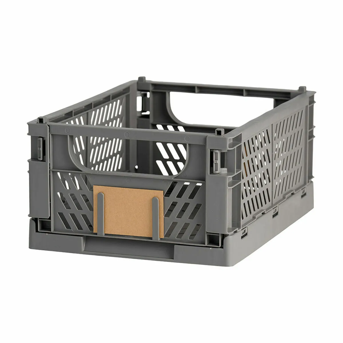 Bigbuy Gris Caisses De Rangement Empilables - Foncé