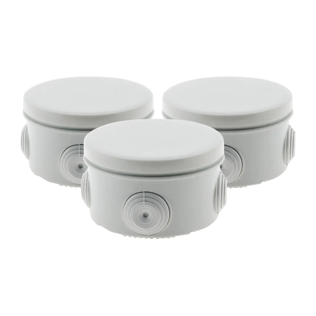 Générique Gris Zenitech - Lot 3 Boîtes De Dérivation Ip55 Ø80x40mm - Image 3