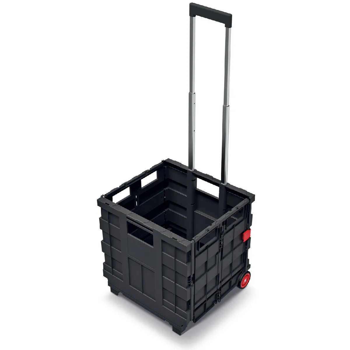 Générique Noir Chariot Pliable À Poignée Télescopique - 25 Kg