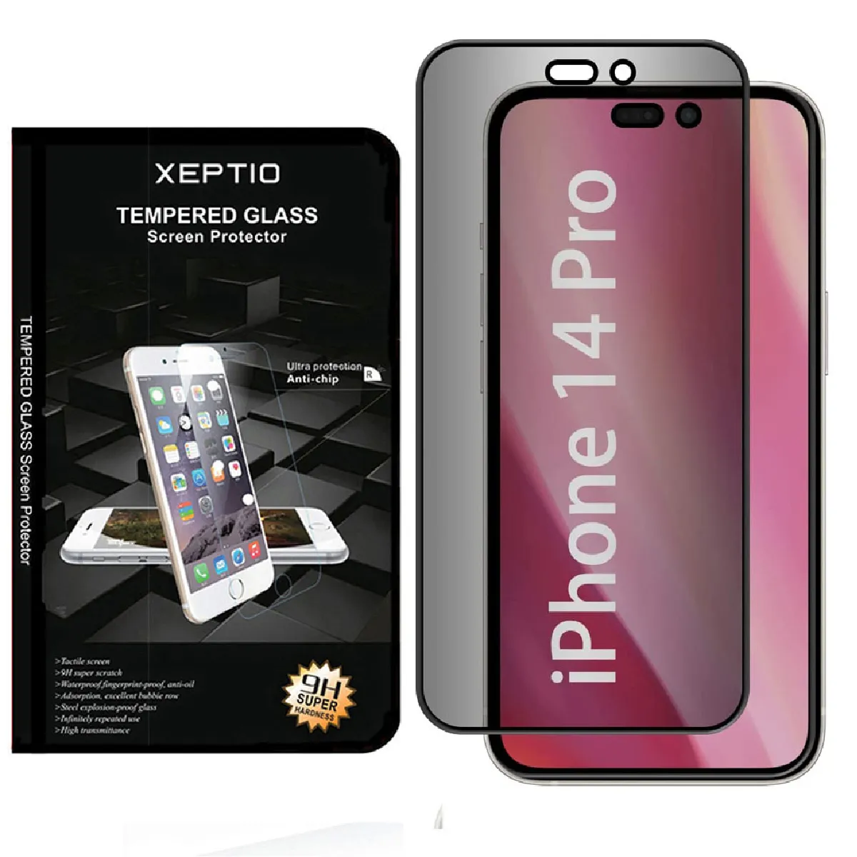 Xeptio Transparent Apple Iphone 15 Pro Coque Tpu Et Vitre Full Noir - Neuf - Image 3