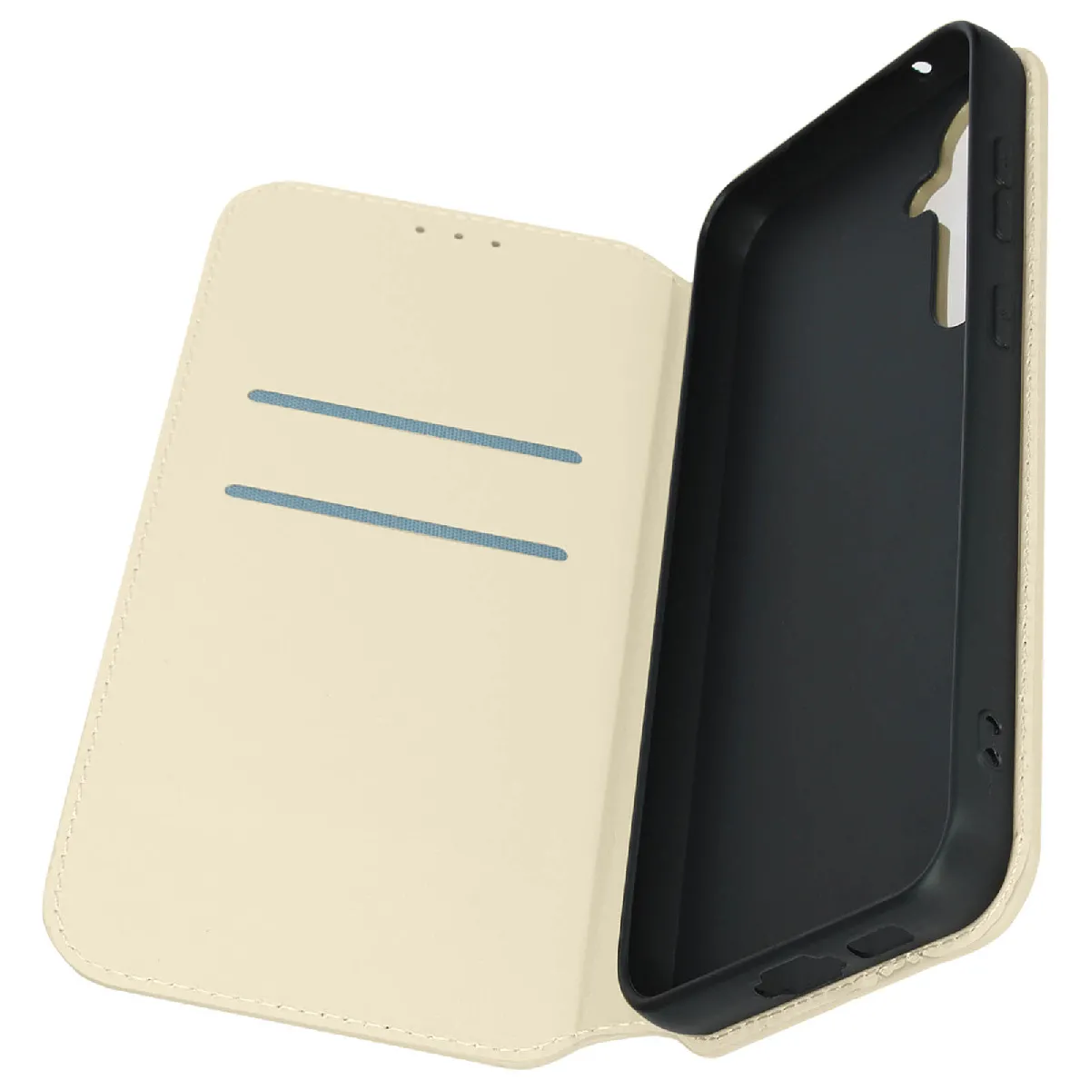 Avizar Doré Étui Pour Samsung Galaxy S23 Fe Porte-Carte Support Vidéo Clapet Magnétique E