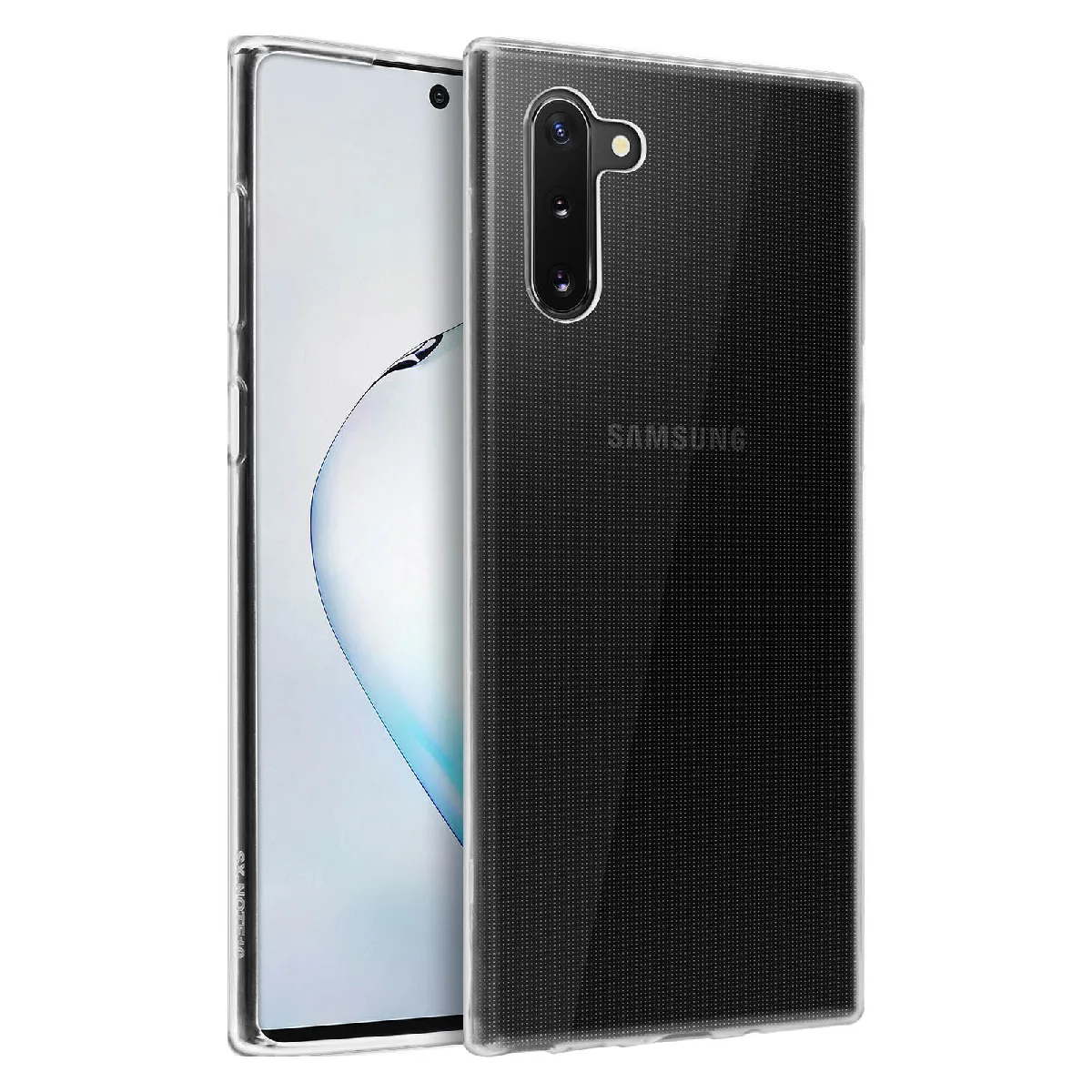 Avizar Coque Galaxy Note 10 Silicone Gel Flexible Résistant Ultra Fine Transparent