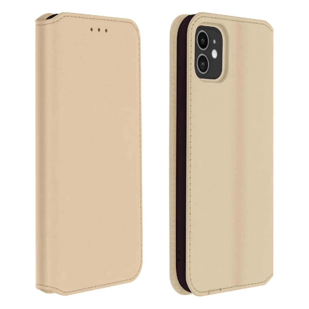 Avizar Doré Housse Pour Iphone 11 Étui Folio Portefeuille Fonction Support E
