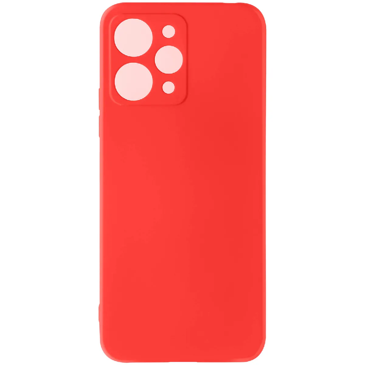 Avizar Rouge Coque Pour Xiaomi Redmi 12 Semi-Rigide Soft-Touch Fast Cover