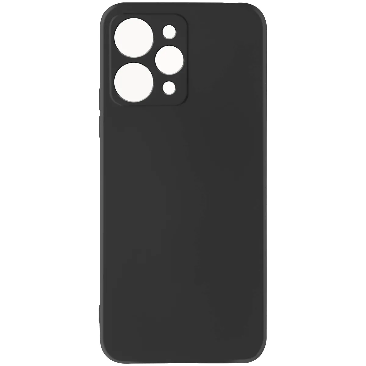 Avizar Noir Coque Pour Xiaomi Redmi 12 Semi-Rigide Soft-Touch Fast Cover