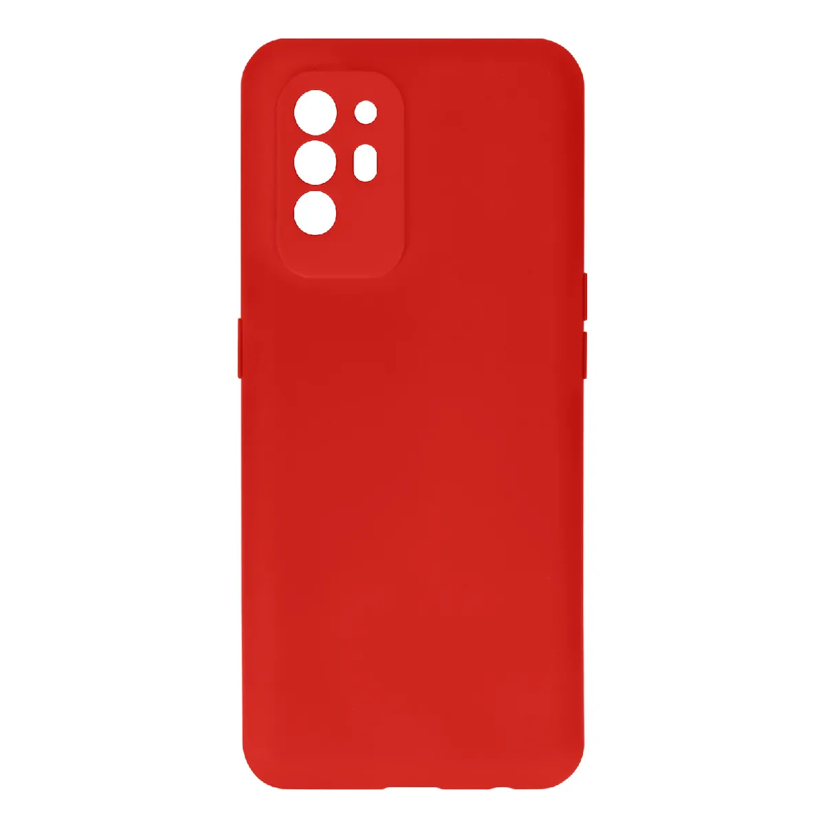 Avizar Rouge Coque Pour Oppo A94 5G Silicone Semi-Rigide Soft Touch