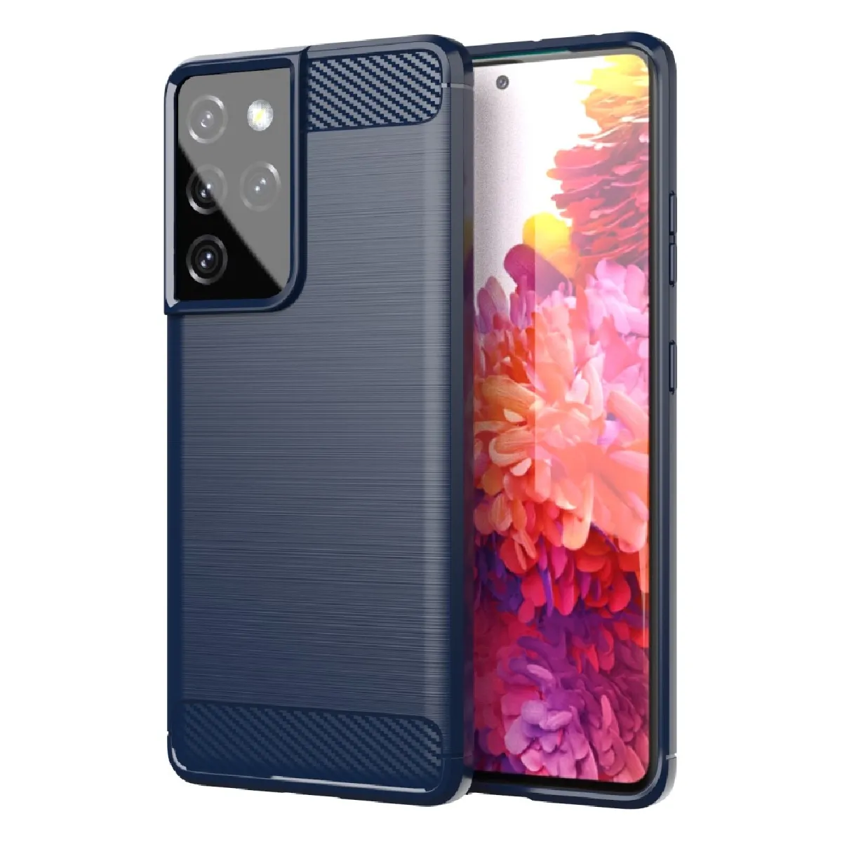 Coque TPU Samsung Galaxy S21 Ultra 5G - Bleu