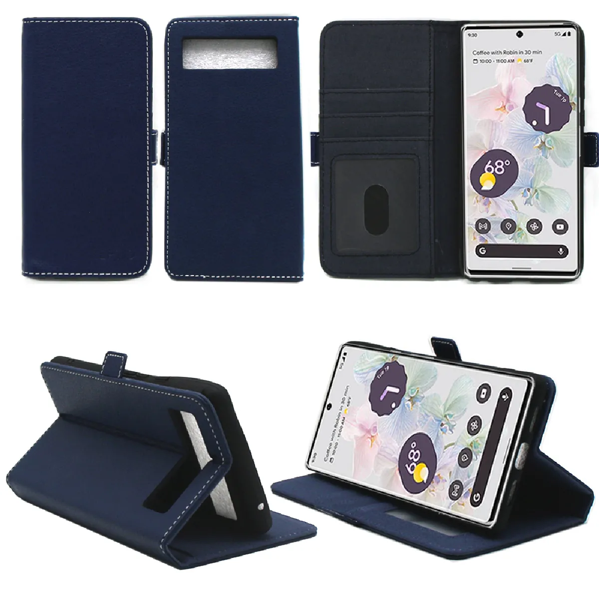 Xeptio Bleu Housse Pochette Google Pixel 6