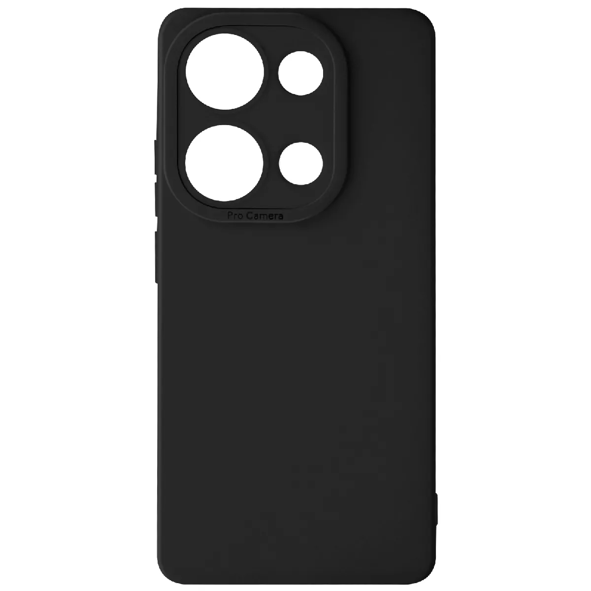 Avizar Noir Coque Pour Xiaomi Redmi Note 13 Pro 4G Silicone Mat Protection Caméra