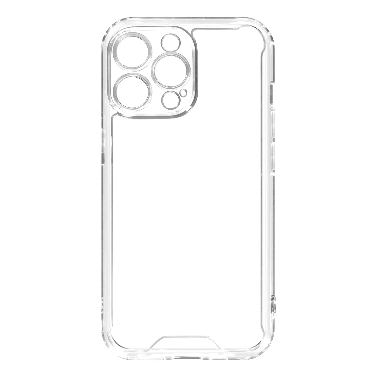 Avizar Coque Iphone 14 Pro Max Dos Rigide Coins Bumper Fine Légère Transparent