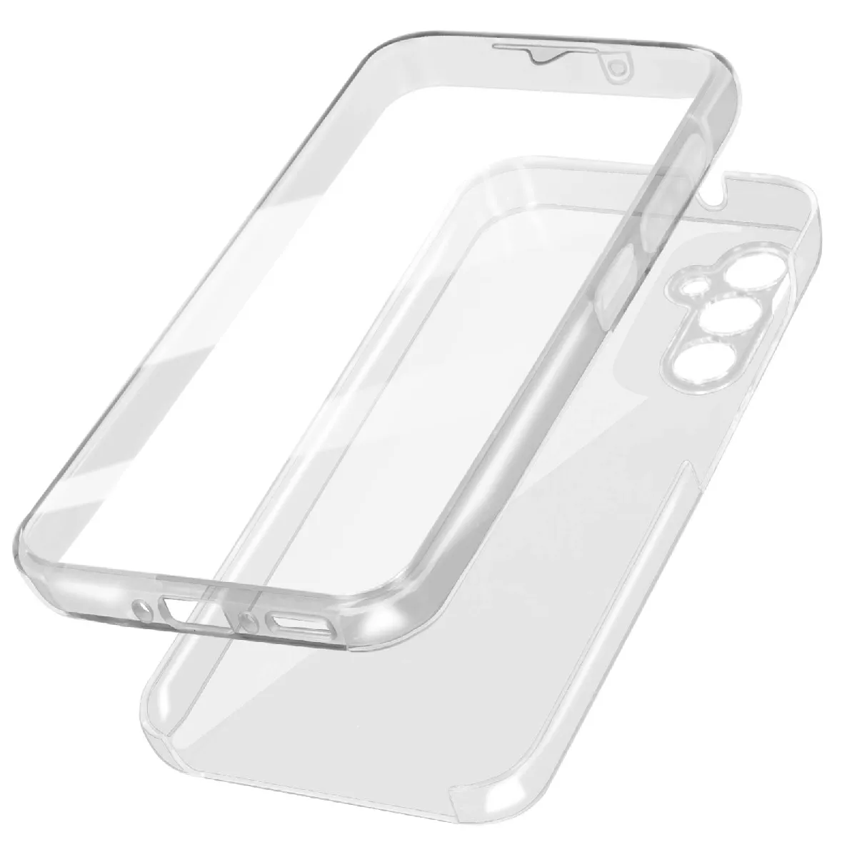 Avizar Coque Intégrale Pour Galaxy A54 5G Arrière Rigide Avant Souple Transparent
