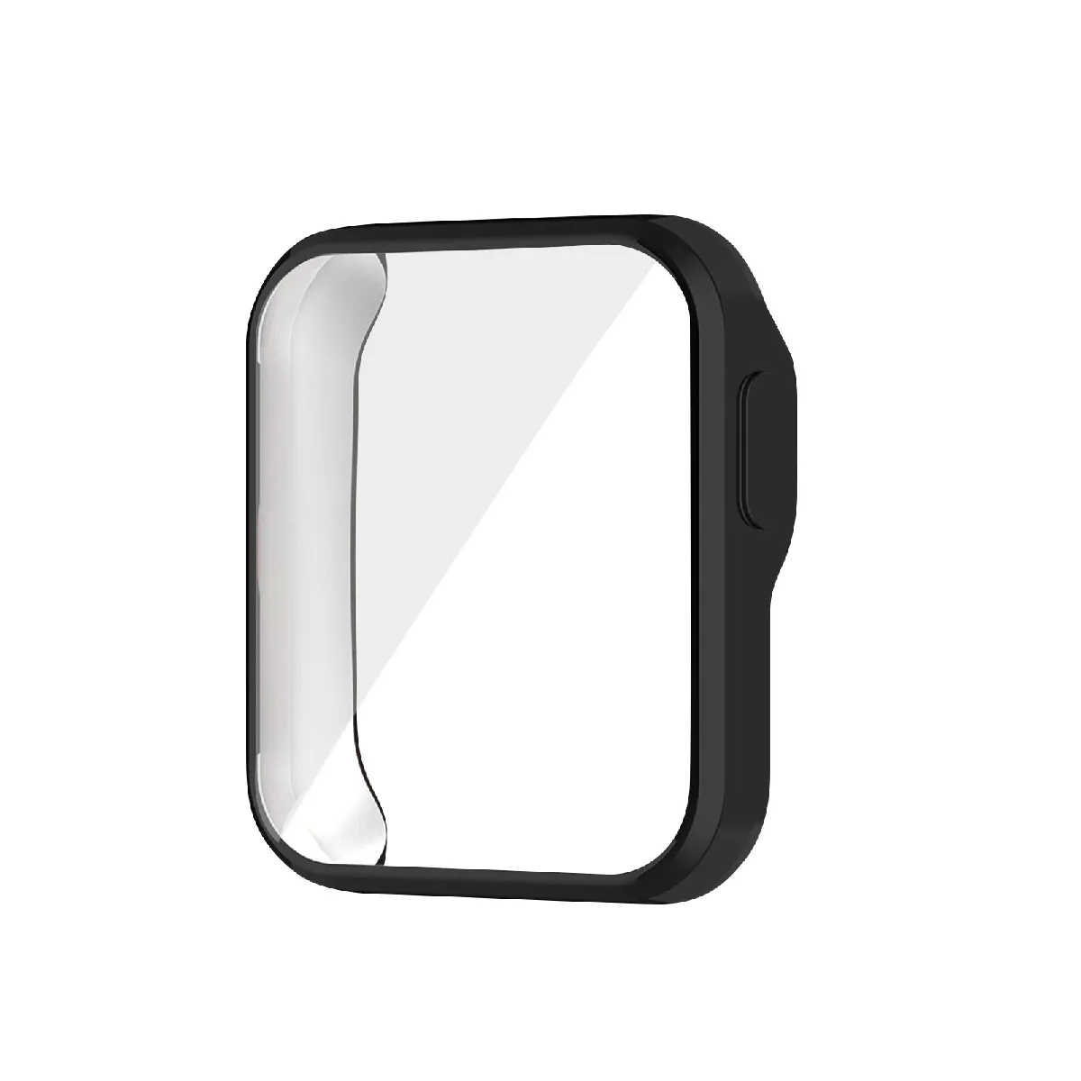 Avizar Noir Coque Pour Xiaomi Redmi Watch Et Mi Watch Lite Intégrale Tactile