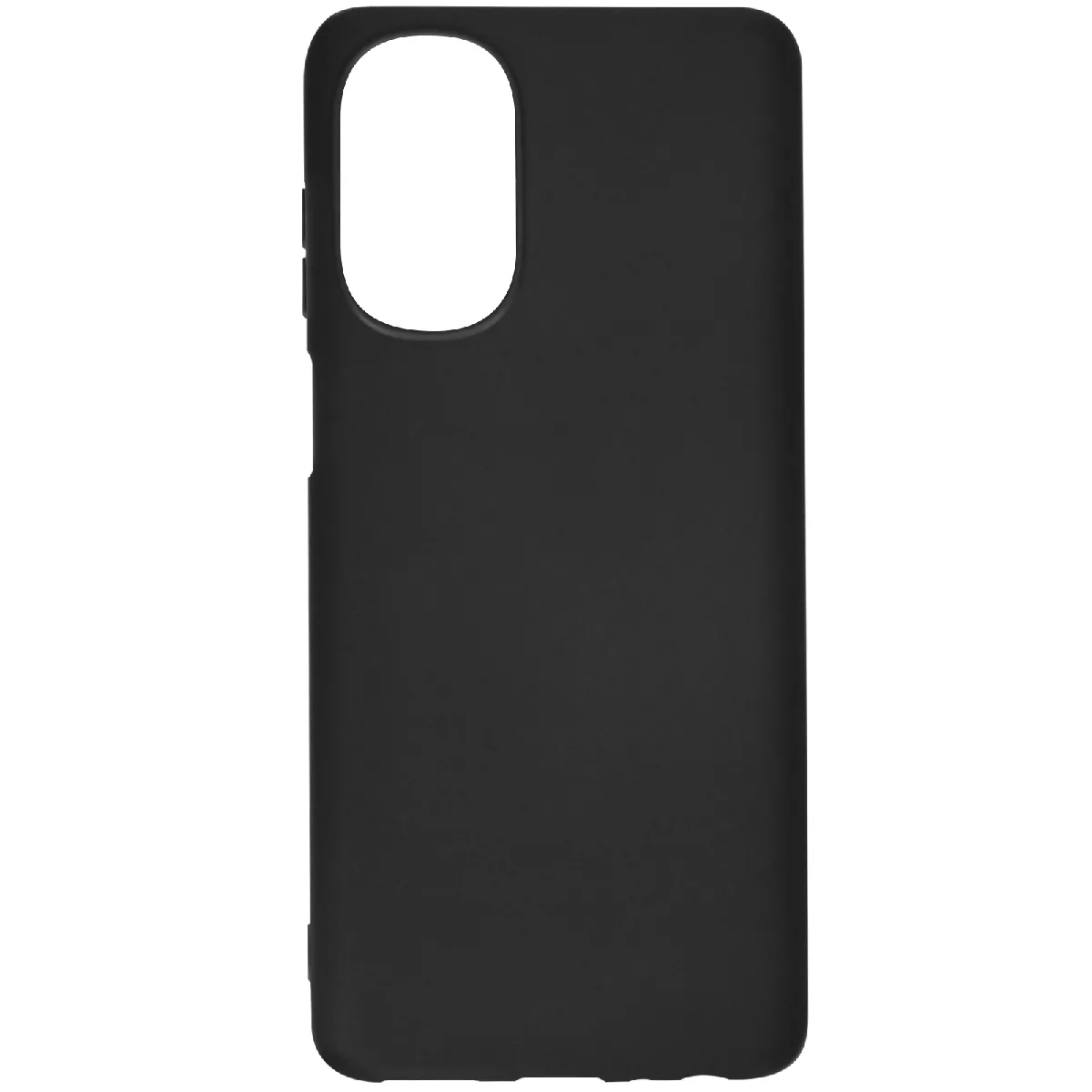 Avizar Noir Coque Pour Motorola G62 5G Silicone Soft Touch Mate Anti-Trace